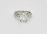 14K White Gold Diamond Engagement Ring